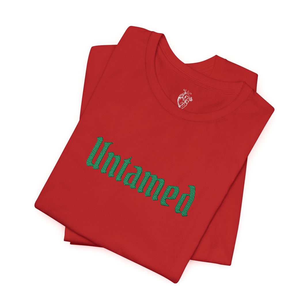 Embroidered Untamed tee
