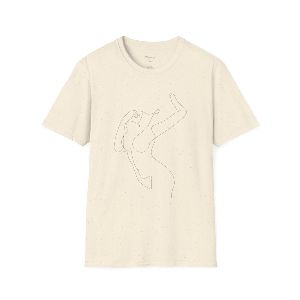 The Muse Tee – Unapologetically Feminine Line Art T-Shirt