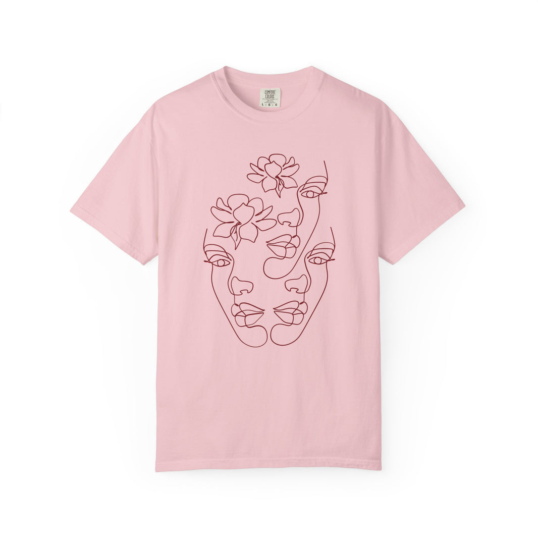 The Trinity Tee – Feminine Connection Line Art T-Shirt
