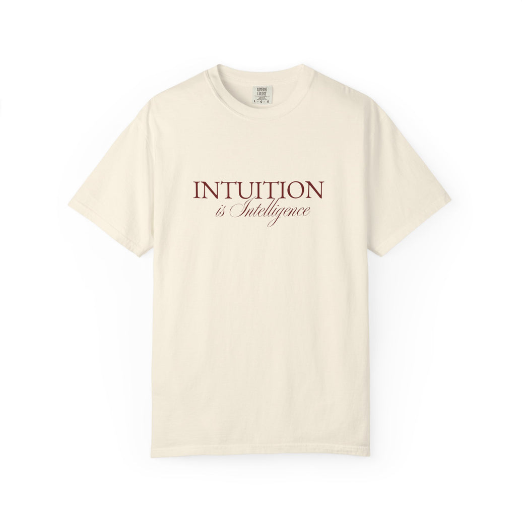 Intuition Is Intelligence Tee — Ivory Poetic Statement