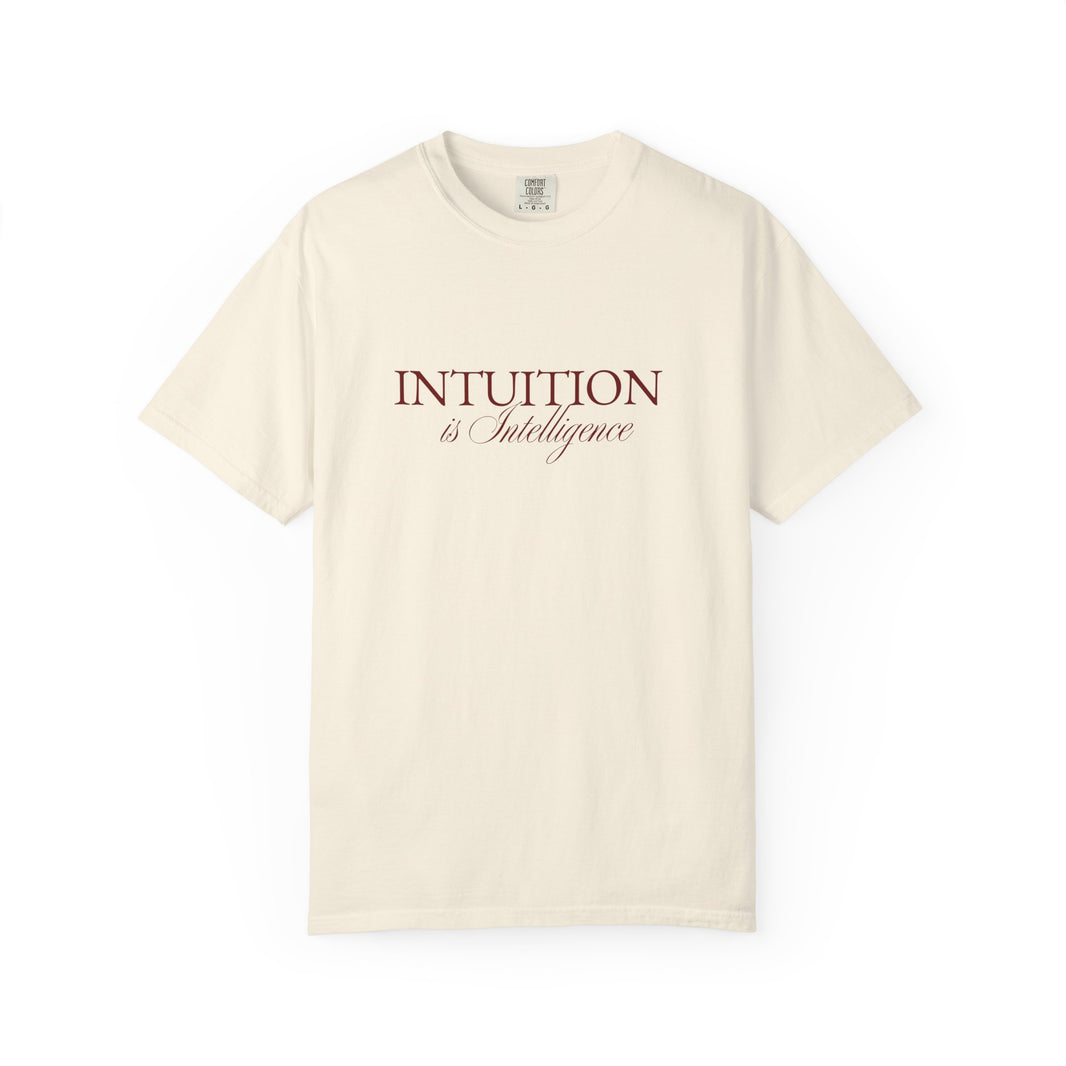 Intuition Is Intelligence Tee — Ivory Poetic Statement