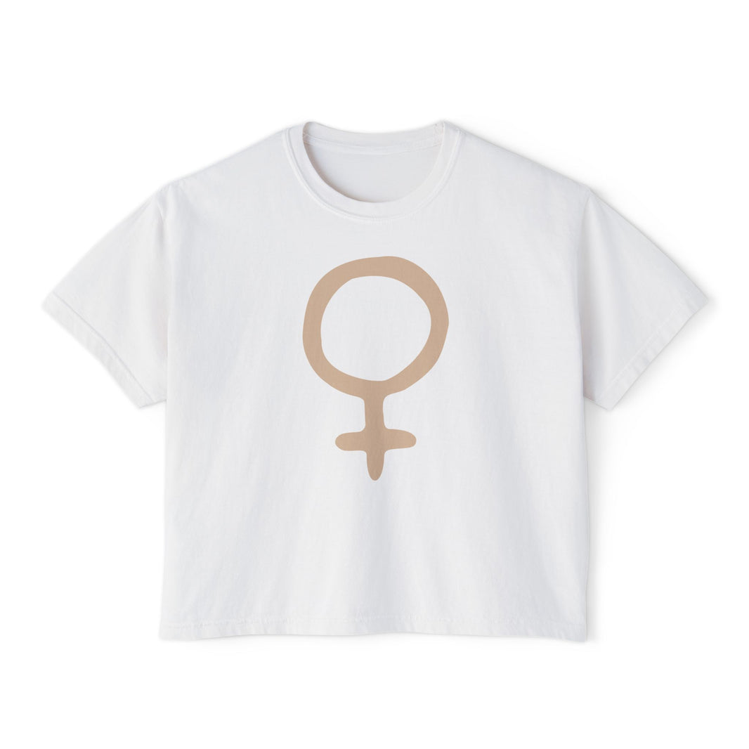 Feminine Symbol Cropped Tee