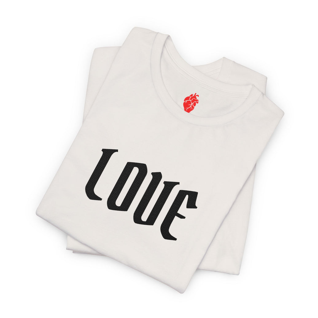 Embroidered LOVE Gothic Romantic Tee