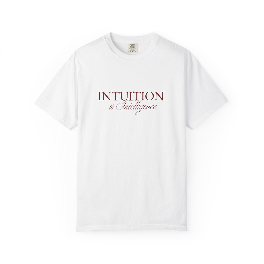 Intuition Is Intelligence Tee — Ivory Poetic Statement