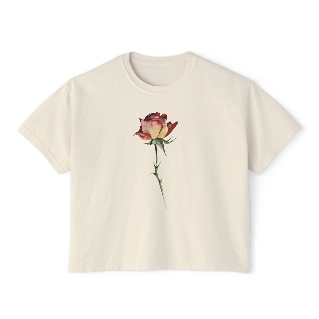 The Rose Tee - Cropped Boxy tee