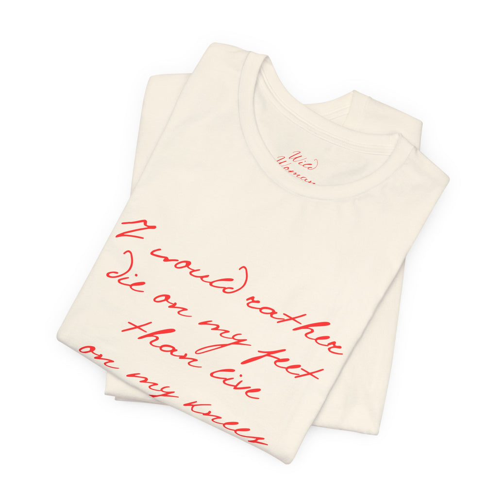 wild woman quote tee