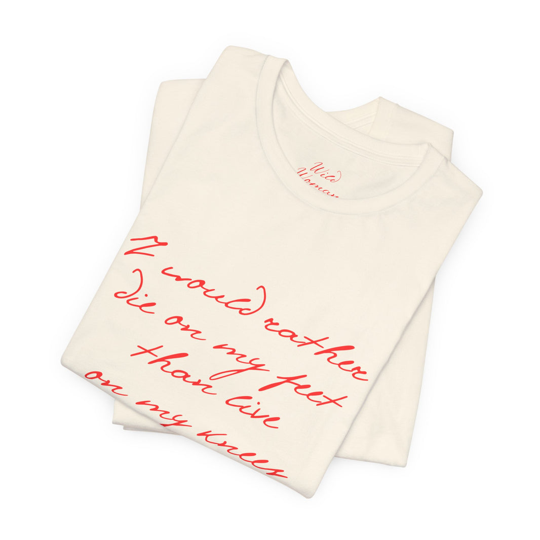 wild woman quote tee