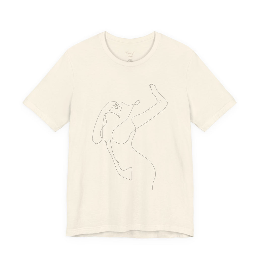 Minimal Line Art Woman Graphic Tee