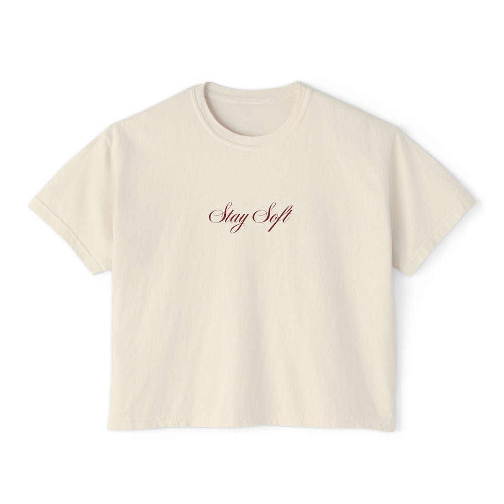 Stay Soft Women's cropped Boxy Tee