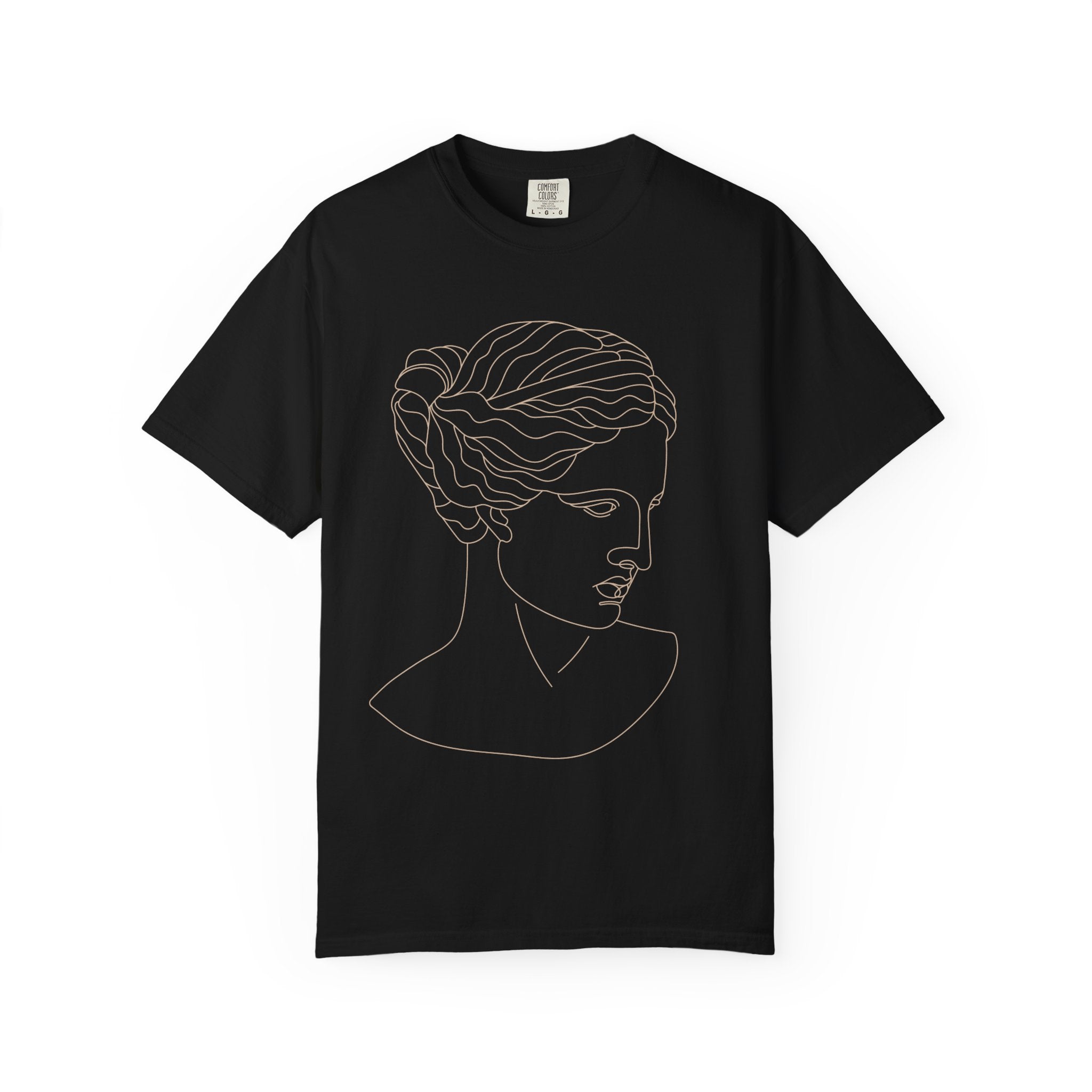 Goddess Line Art T-Shirt – Feminine Minimalist Graphic Tee