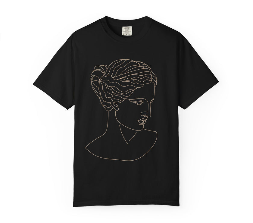 Goddess Line Art T-Shirt – Feminine Minimalist Graphic Tee