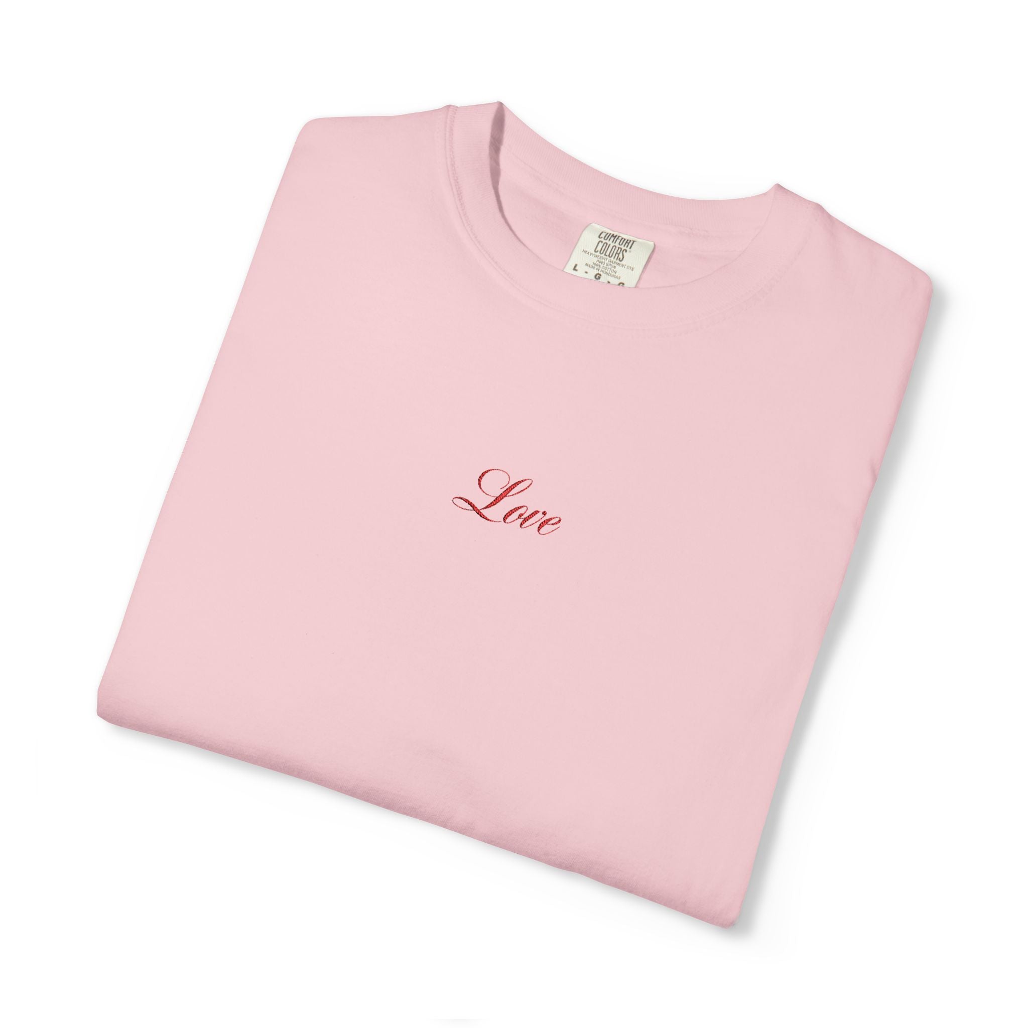 Embroidered Love t-shirt - 100% cotton