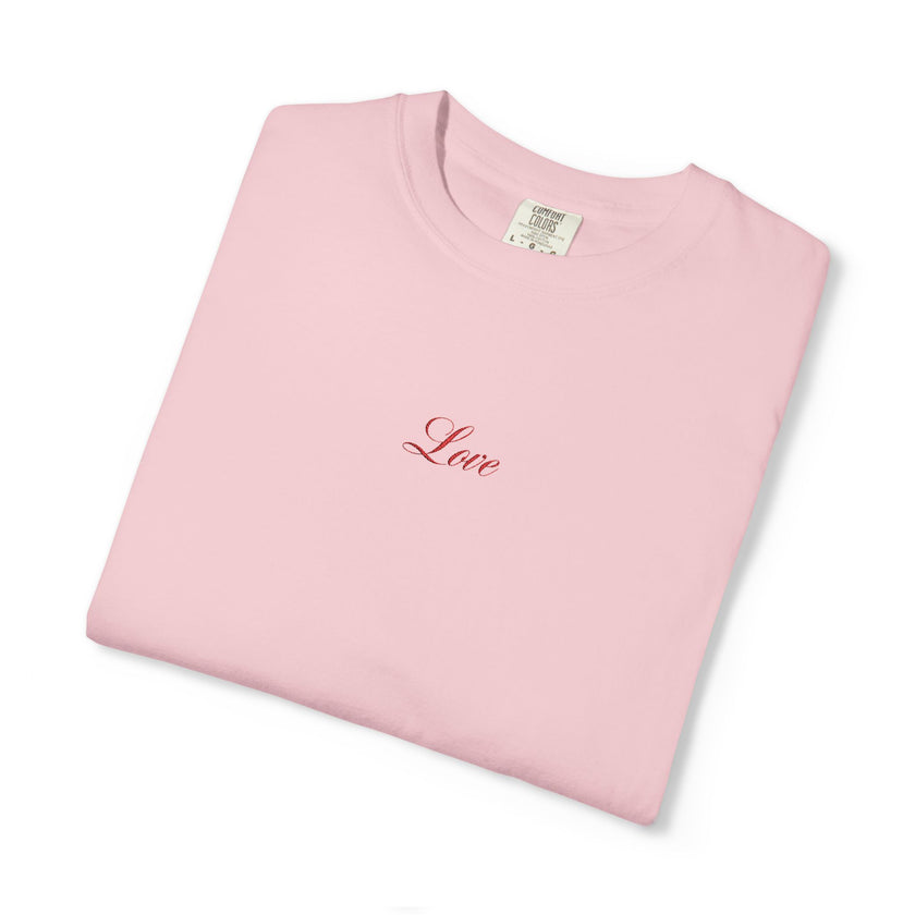 Embroidered Love t-shirt - 100% cotton