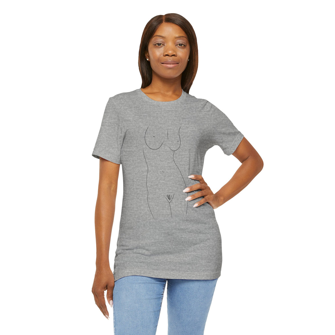 Nude Outline Graphic Tee