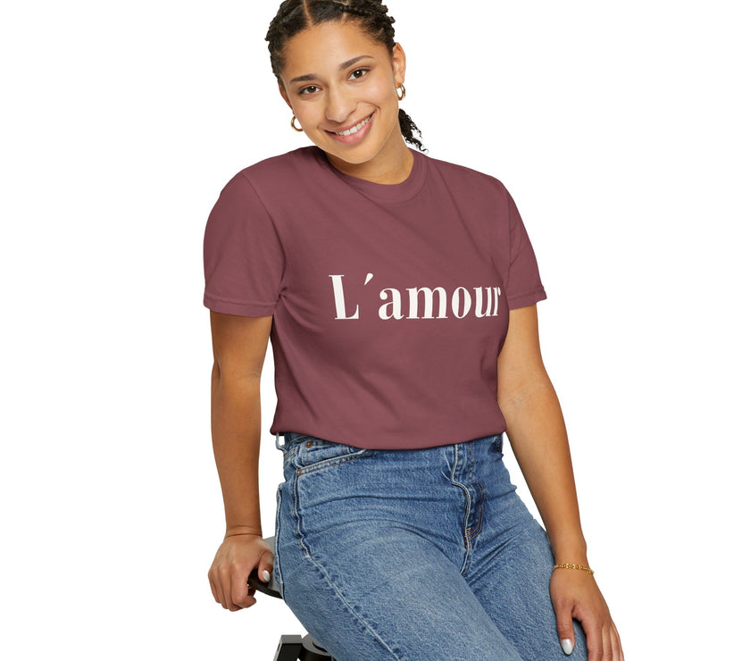 L’amour T-Shirt – French Minimalist  Cotton Tee