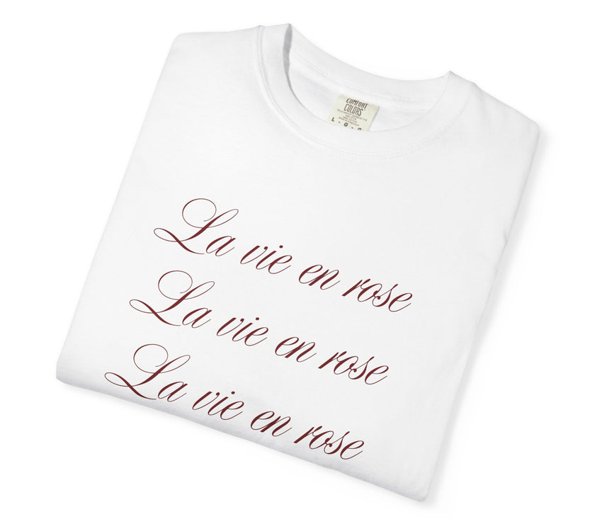 La vie en rose t-shirt - 100 % cotton