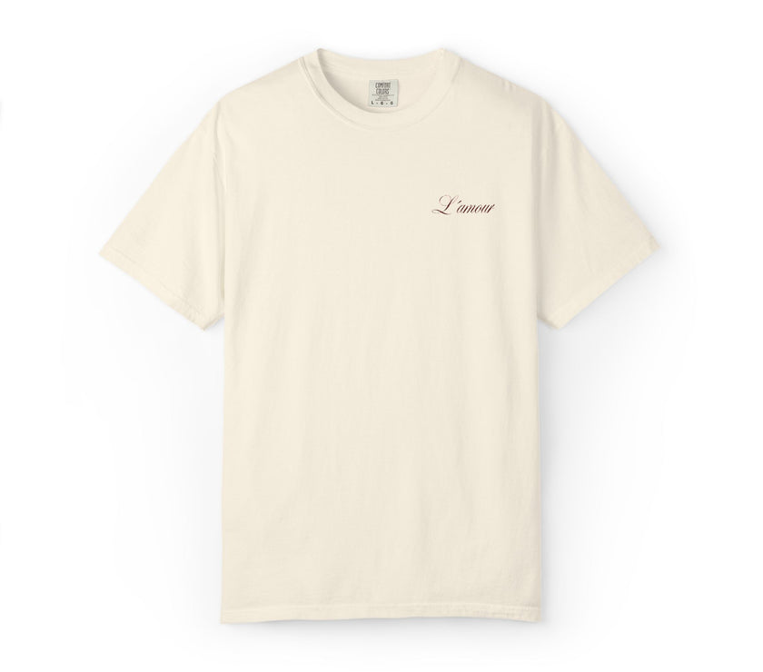 Embroidered L'amour T-shirt