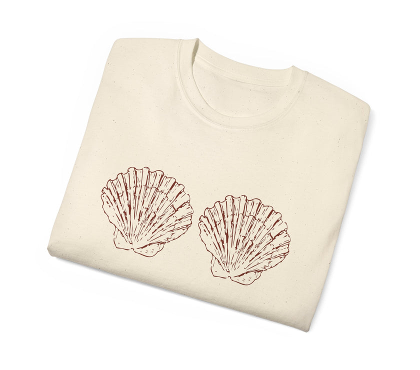 Unisex Cotton Tee - Aphrodite Divine Feminine Shell