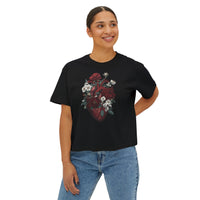 Floral Heart Boxy Tee