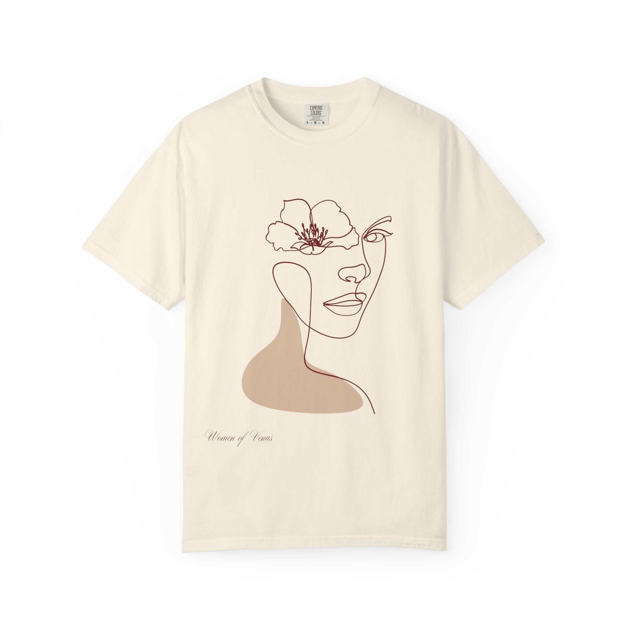 The Venus Tee – Minimalist Feminine Line Art T-Shirt
