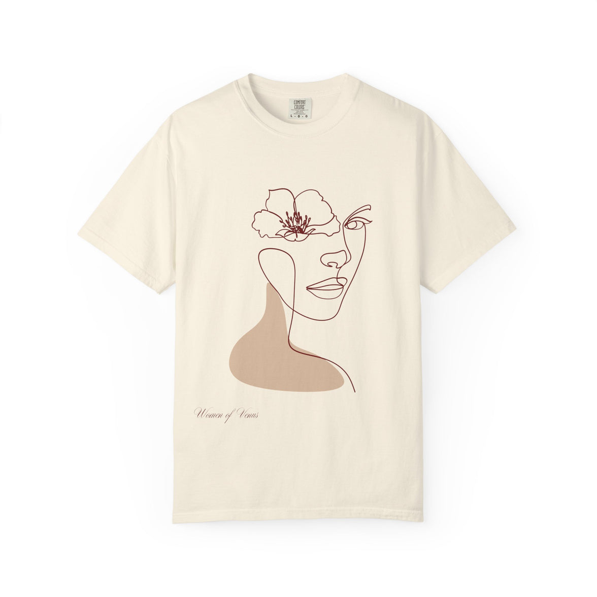 The Venus Tee – Minimalist Feminine Line Art T-Shirt