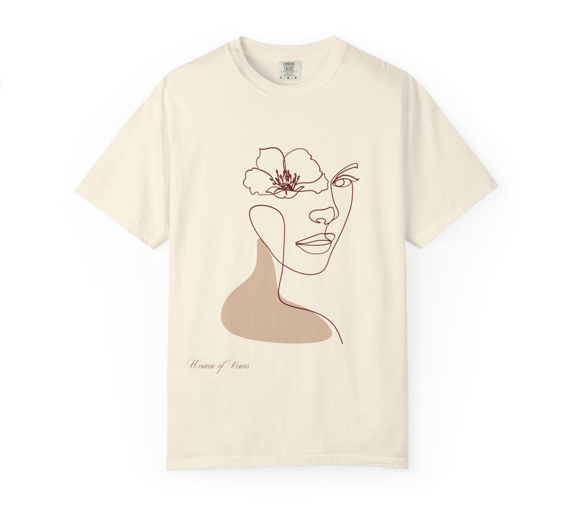 The Venus Tee – Minimalist Feminine Line Art T-Shirt