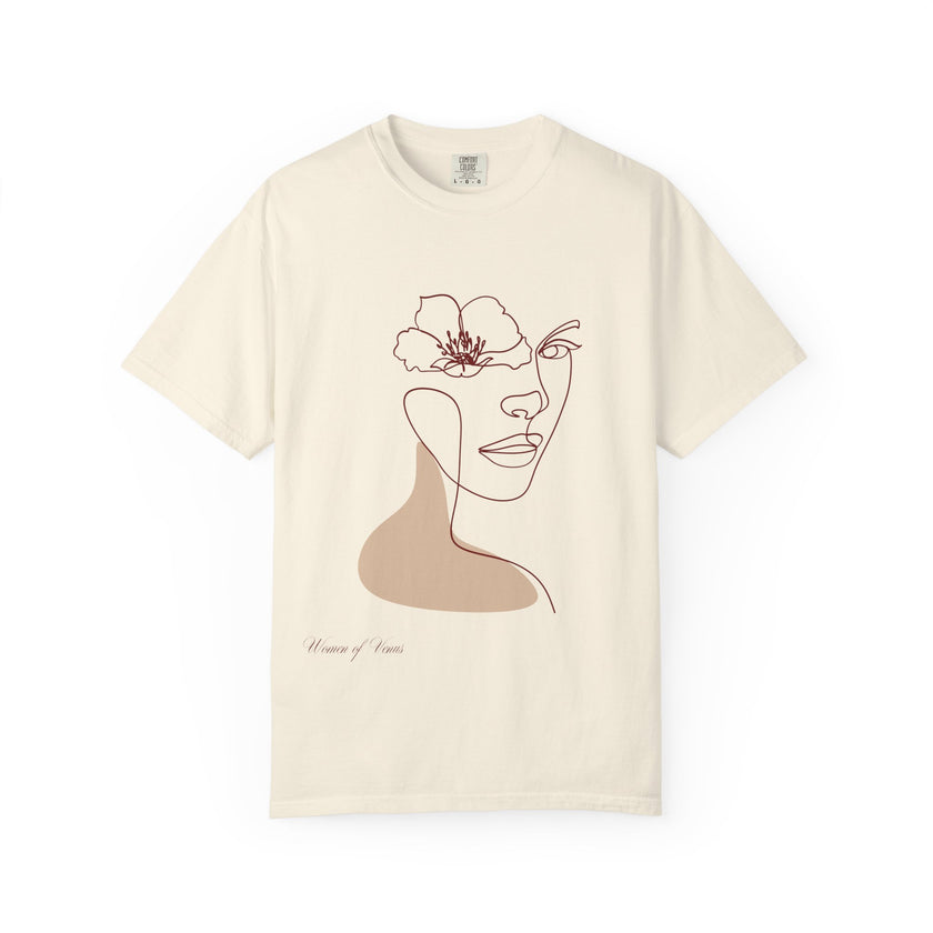 The Venus Tee – Minimalist Feminine Line Art T-Shirt