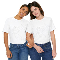 Minimal Line Art Woman Graphic Tee