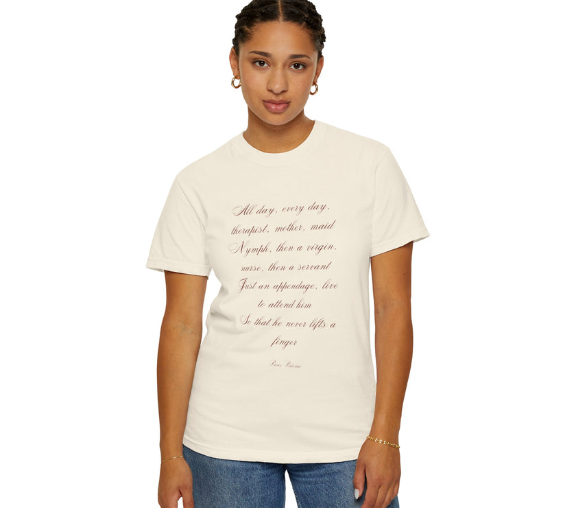Labour Lyrics Tee | Feminine Poetic T-Shirt Inspired by Paloma Paris