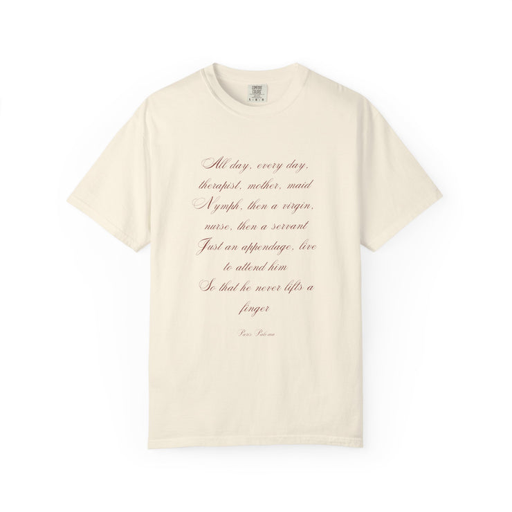 Labour Lyrics Tee | Feminine Poetic T-Shirt Inspired by Paloma Paris