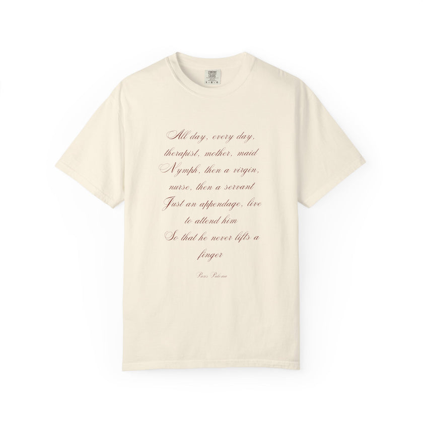 Labour Lyrics Tee | Feminine Poetic T-Shirt Inspired by Paloma Paris