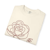 The Muse Tee – Minimalist Rose Line Art T-Shirt