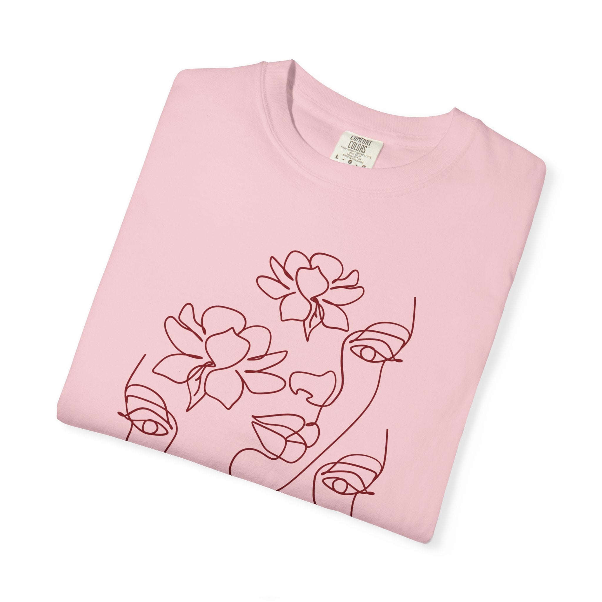 The Trinity Tee – Feminine Connection Line Art T-Shirt