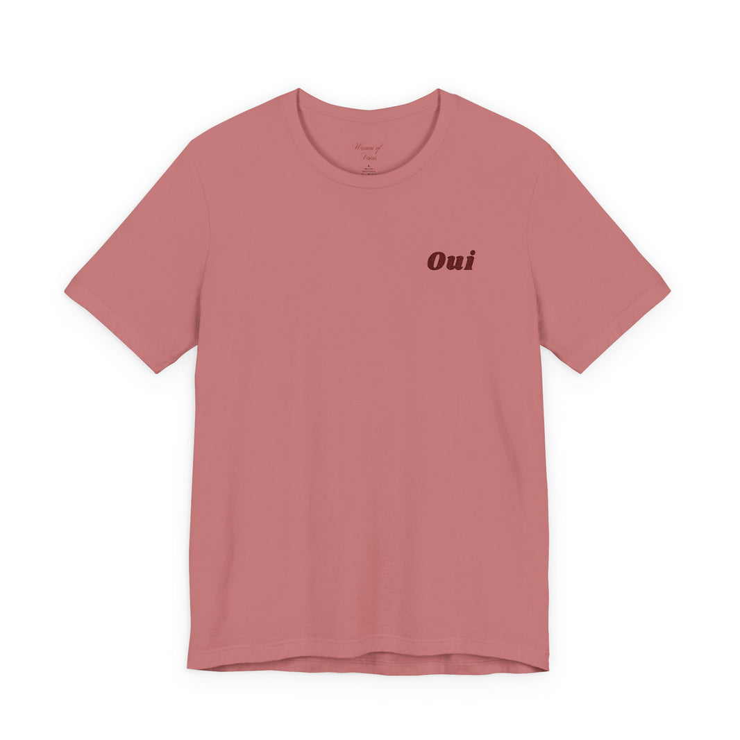 Embroidered Oui Tee
