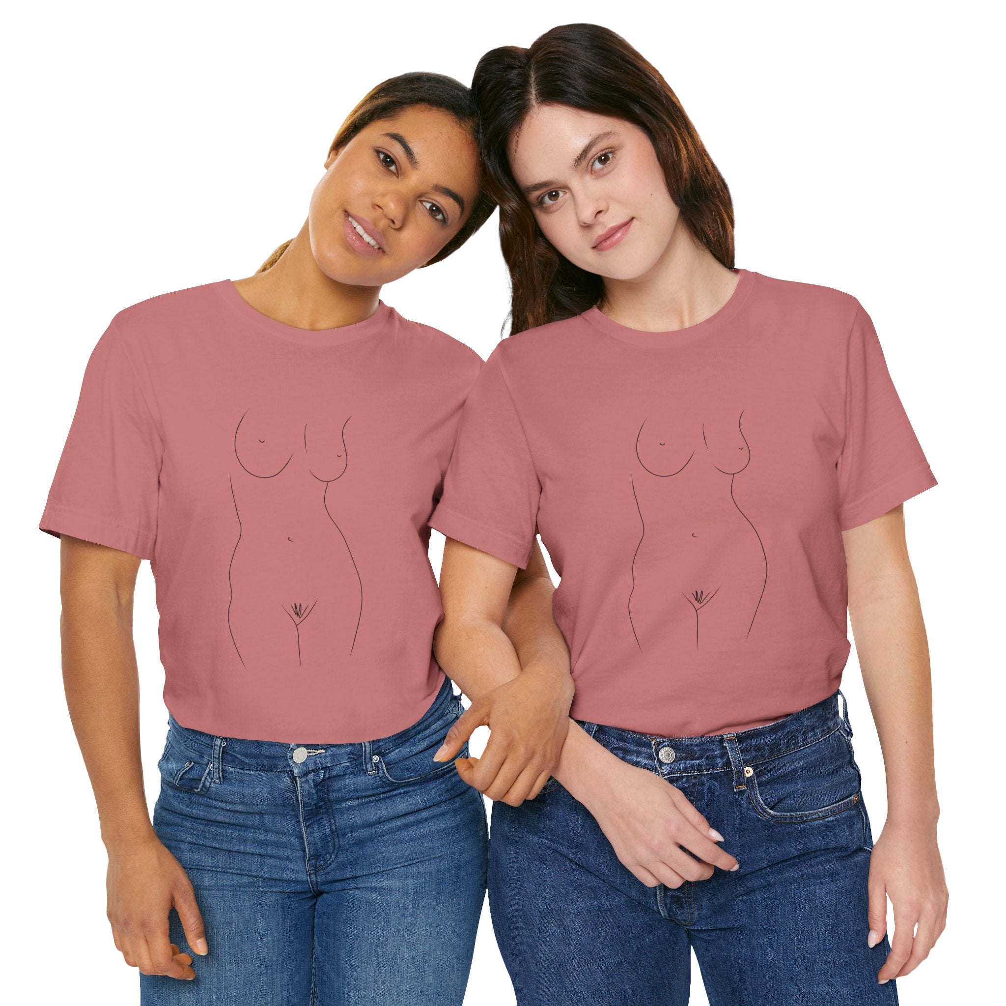 Nude Outline Graphic Tee
