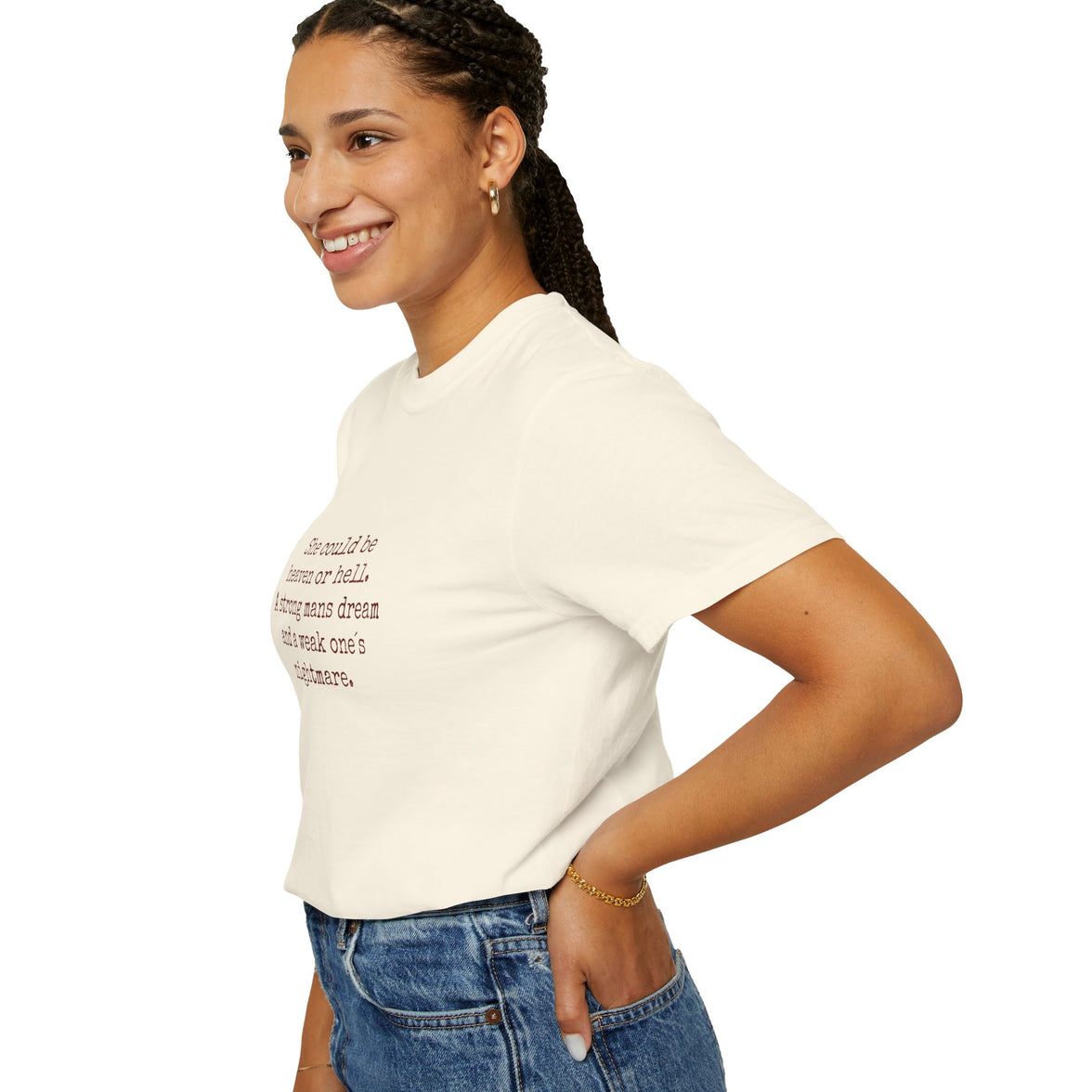 A Strong Man’s Dream T-Shirt – Feminine Power Quote Tee