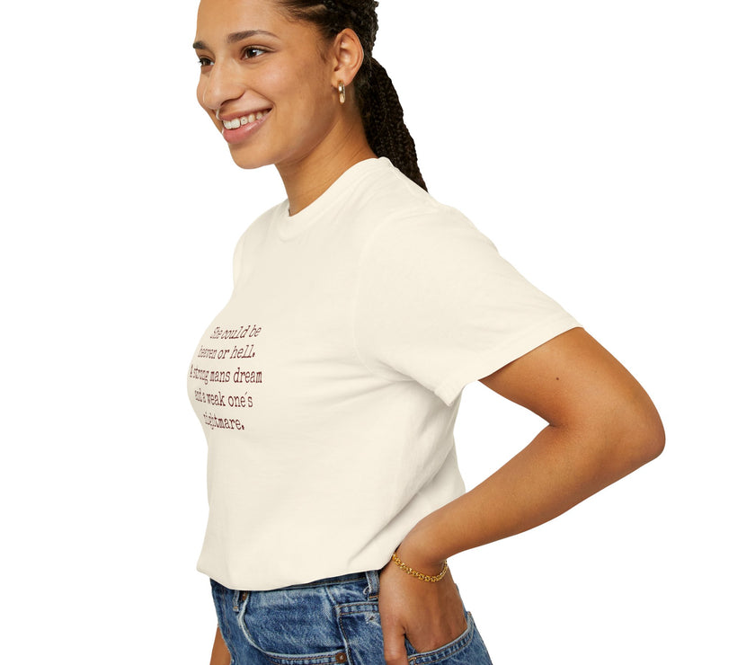 A Strong Man’s Dream T-Shirt – Feminine Power Quote Tee