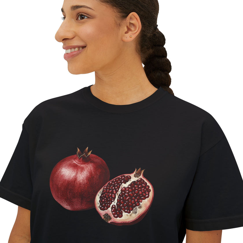 Pomegranate Boxy Tee
