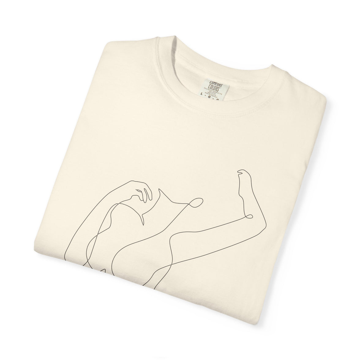 The Muse Tee – Unapologetically Feminine Line Art T-Shirt