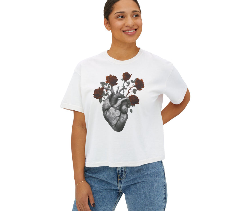 Blooming Heart Boxy Tee
