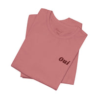 Embroidered Oui Tee