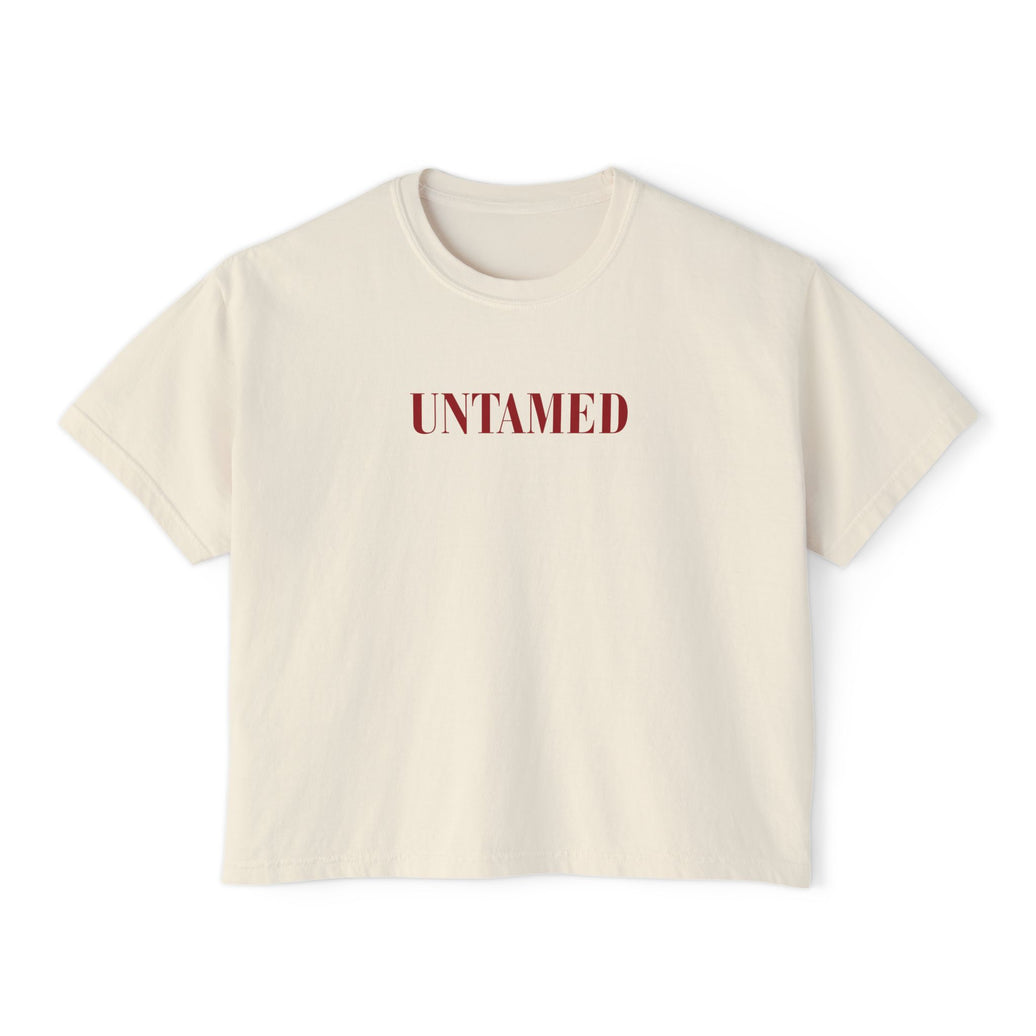 Untamed Tee | Cropped Feminine Statement T-Shirt – Wild, Sensual & Free