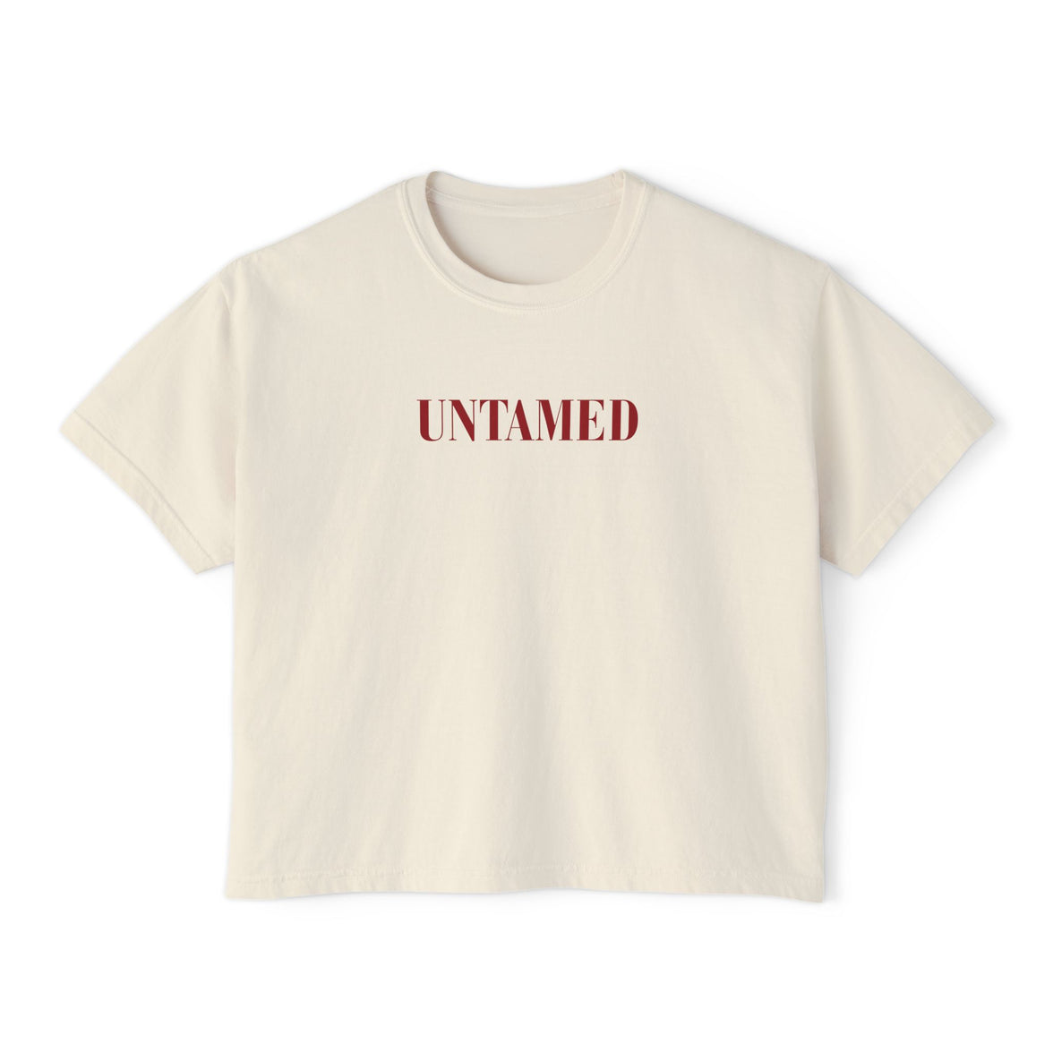Untamed Tee | Cropped Feminine Statement T-Shirt – Wild, Sensual & Free