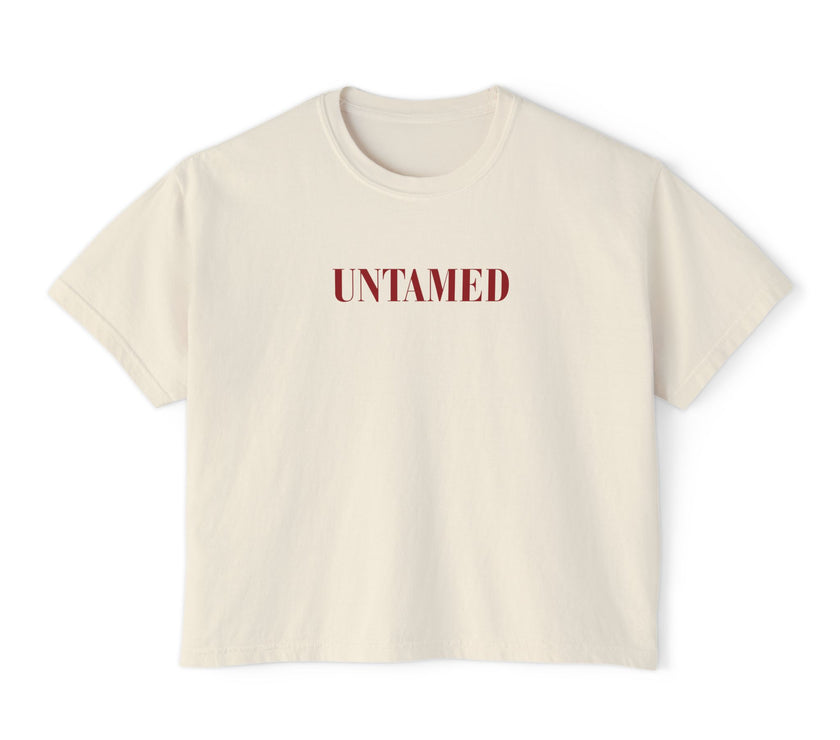 Untamed Tee | Cropped Feminine Statement T-Shirt – Wild, Sensual & Free