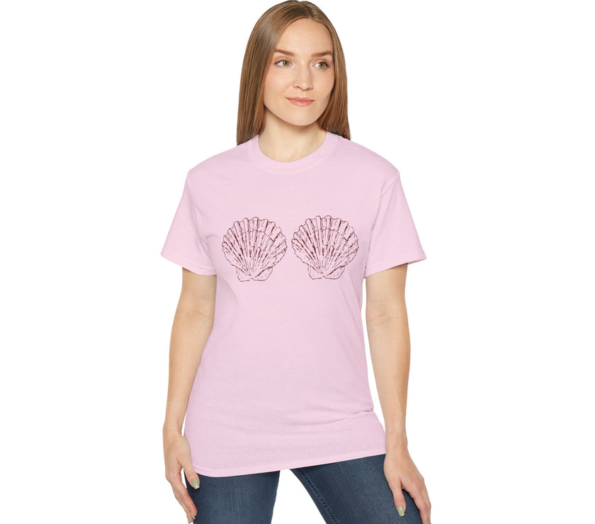Unisex Cotton Tee - Aphrodite Divine Feminine Shell