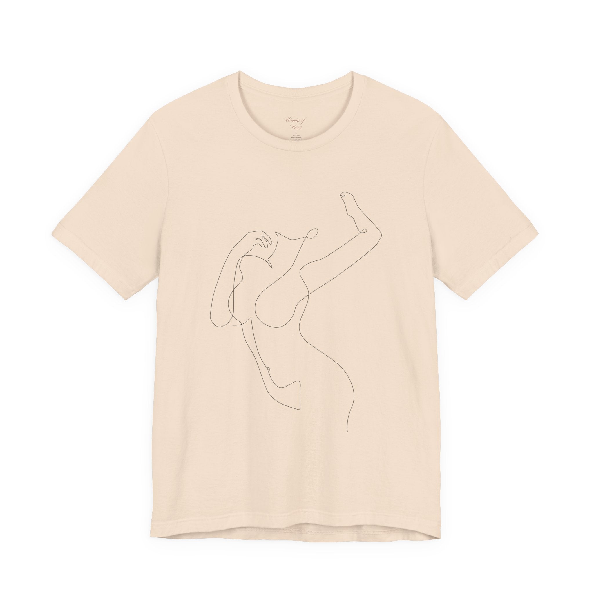 Minimal Line Art Woman Graphic Tee