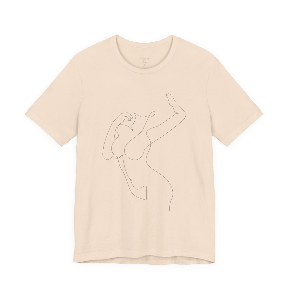 Minimal Line Art Woman Graphic Tee