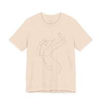 Minimal Line Art Woman Graphic Tee