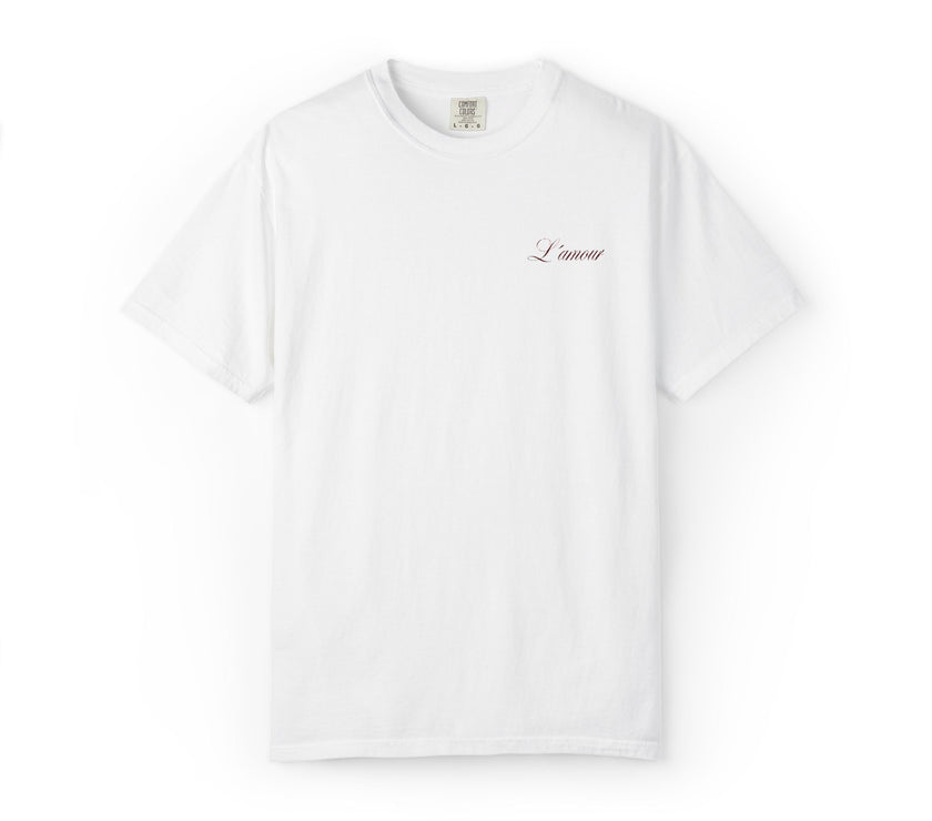 Embroidered L'amour T-shirt