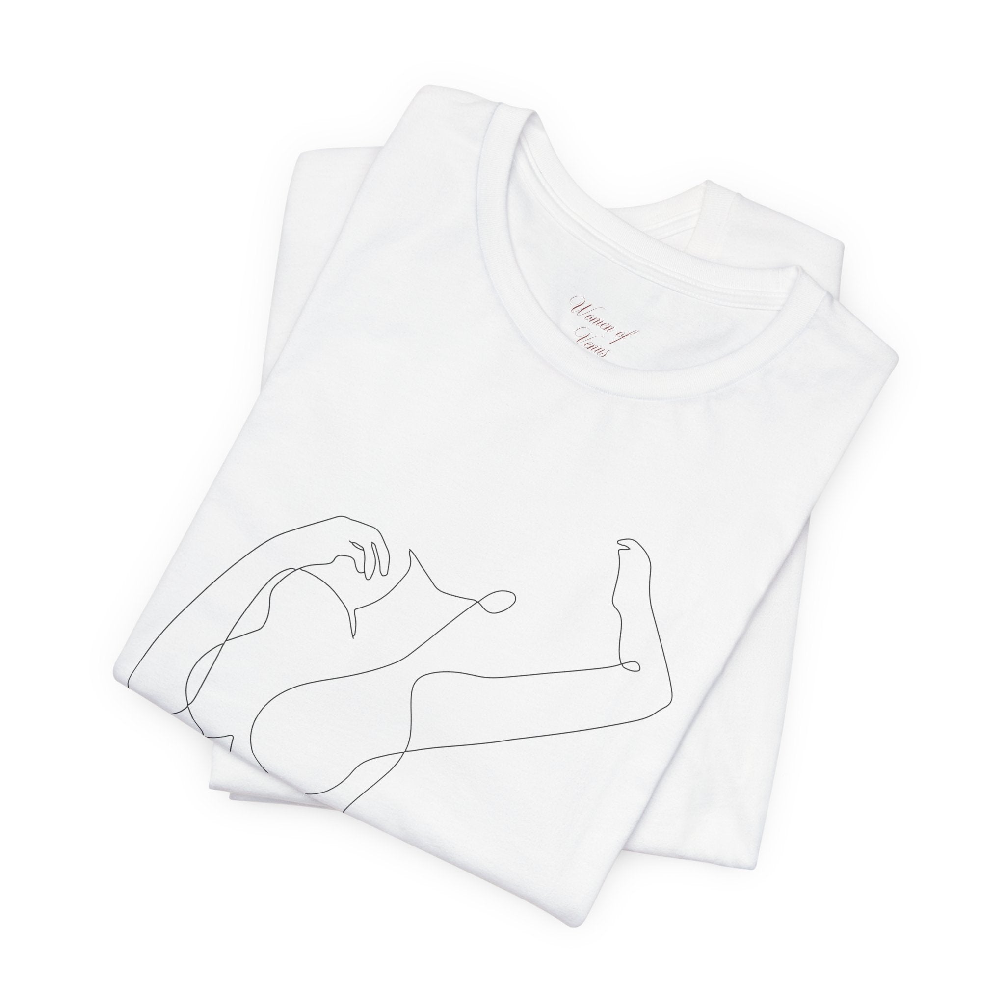 Minimal Line Art Woman Graphic Tee